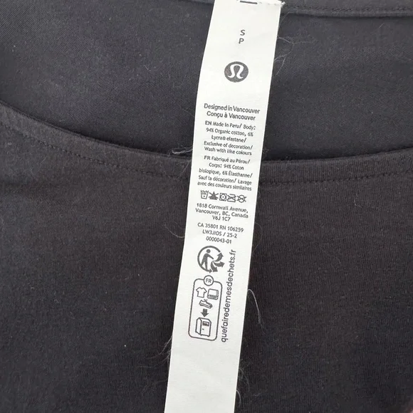 Lululemon Organic Cotton Ruched-Sides T-Shirt - Picture 7 of 8